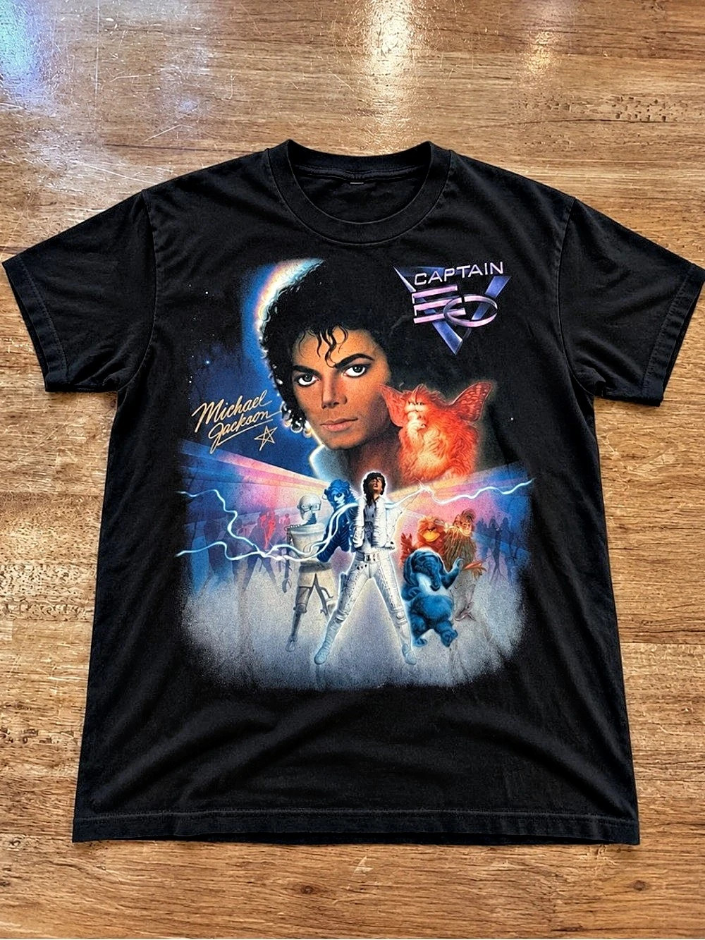 Disney Parks Captain EO Michael Jackson Tribute T-Shirt Black